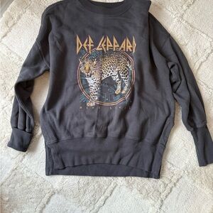 Abercrombie & Fitch Black Graphic Crewneck Sweater